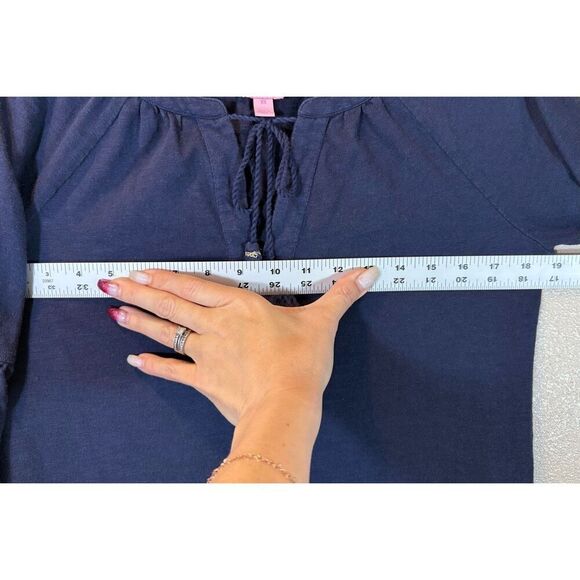 Lilly Pulitzer Del Lago Lightweight Bell Sleeve Tunic Dress Women's XS - Picture 10 of 11